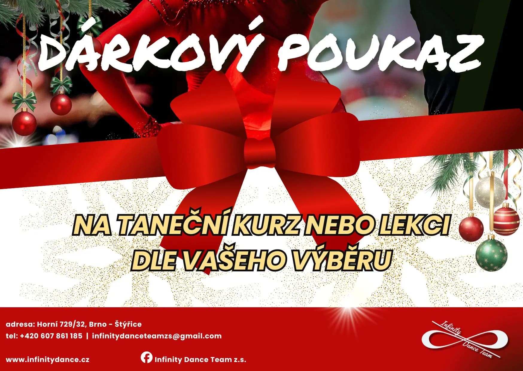 Infinity Dance Team Vánoční kupón